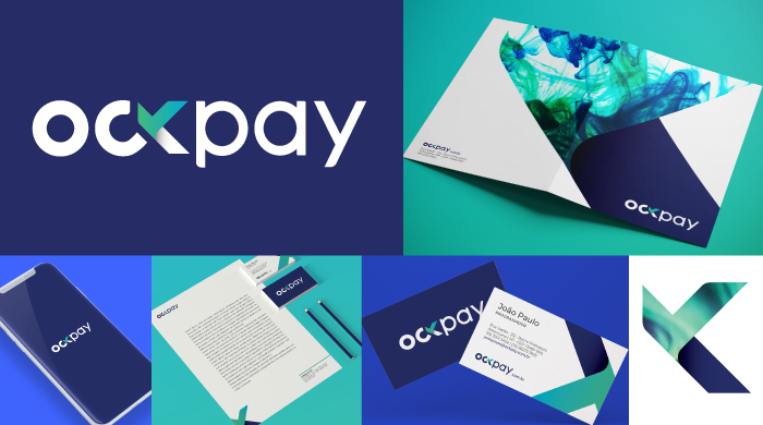 Web aplicativo da Ockpay, com identidade visual criada pela Black Magenta.